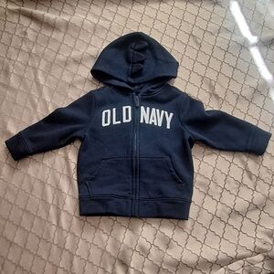 Old Navy Kids Navy Hoodie, 12-18m, Dark Blue